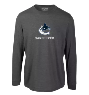 Vancouver Canucks Long Sleeve Levelwear Hometown Tee - Gray