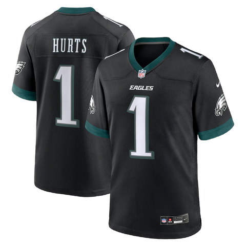 Philadelphia Eagles Jalen Hurts Alternate Nike Game Jersey - Black