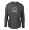 Montreal Canadiens Long Sleeve Levelwear Hometown Tee - Gray