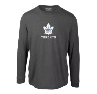 Toronto Maple Leafs Long Sleeve Levelwear Hometown Tee - Gray