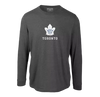 Toronto Maple Leafs Long Sleeve Levelwear Hometown Tee - Gray