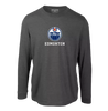 Edmonton Oilers Long Sleeve Levelwear Hometown Tee - Gray