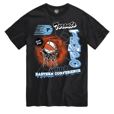 Toronto Tempo '47 Brand City Hoop T-Shirt - Black