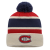 Montreal Canadiens Fanatics NHL Heritage Classic Toque with Pom - Cream
