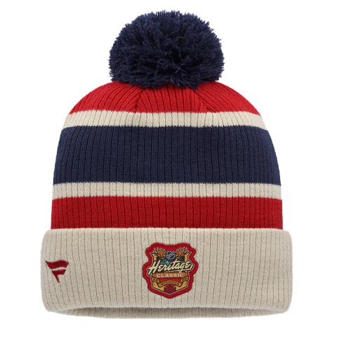 Montreal Canadiens Fanatics NHL Heritage Classic Toque with Pom - Cream