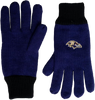 Baltimore Ravens Polyester Double Lined Winter Gloves One Size Fits Most - Purple