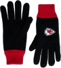 Kansas City Chiefs Polyester Double Lined Winter Gloves One Size Fits Most - Black