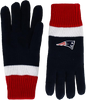 New England Patriots Polyester Double Lined Winter Gloves One Size Fits Most - Midnight Navy