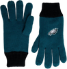 Philadelphia Eagles Polyester Double Lined Winter Gloves One Size Fits Most - Midnight Green