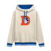 Denver Broncos Vintage Logo Fanatics Thick Fleece Hoodie - Cream