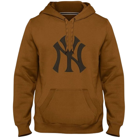 New York Yankees Twill Logo Hoodie - Dune
