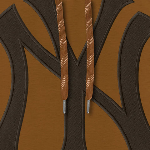 New York Yankees Twill Logo Hoodie - Dune