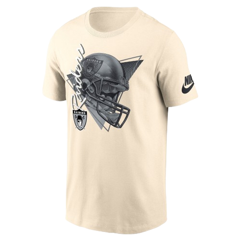 Las Vegas Raiders Nike Rewind Essential Cotton T-Shirt - Beige