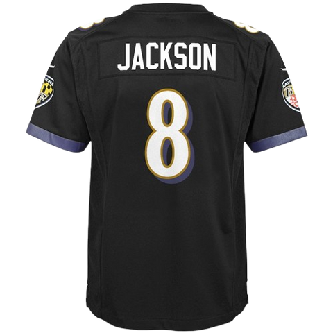 Youth Lamar Jackson Baltimore Ravens Nike Game Jersey - Black