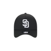 San Diego Padres New Era 9FORTY A-Frame Snapback - Black & White