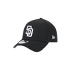 San Diego Padres New Era 9FORTY A-Frame Snapback - Black & White