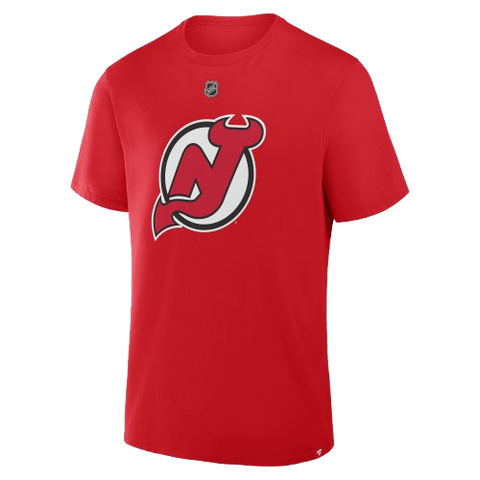New Jersey Devils Jack Hughes #86 Player Tee - Red