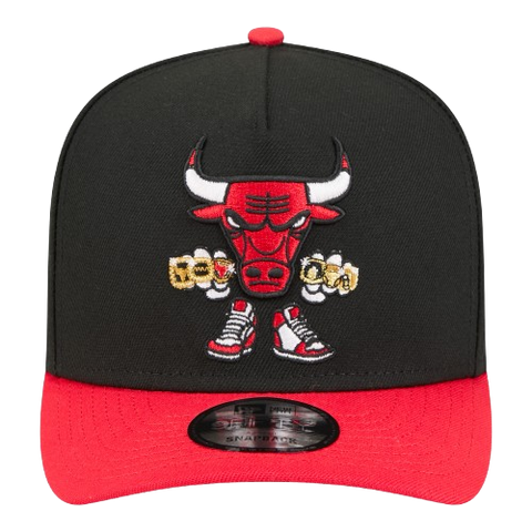 Chicago Bulls New Era 9Fifty A-Frame- Cartoon Logo