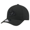 Los Angeles Rams M-Crown 9FORTY Adjustable One Size Hat - Black on Black