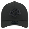Los Angeles Rams M-Crown 9FORTY Adjustable One Size Hat - Black on Black