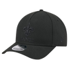 New Orleans Saints M-Crown 9FORTY Adjustable One Size Hat - Black on Black