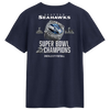 Seattle Seahawks Nike Two-Time Super Bowl Champions Downtown Ring Club T-Shirt - Navy