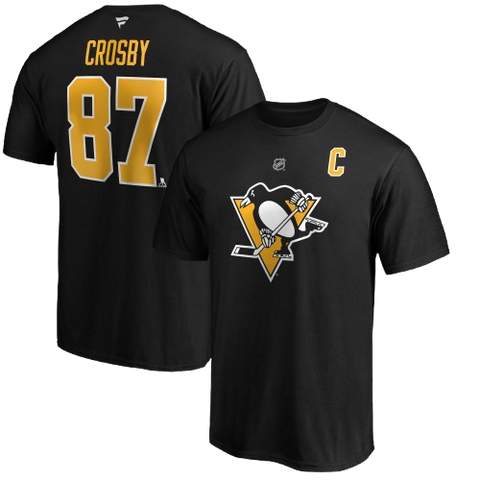 Pittsburgh Penguins Sidney Crosby #87 Player Tee - Black