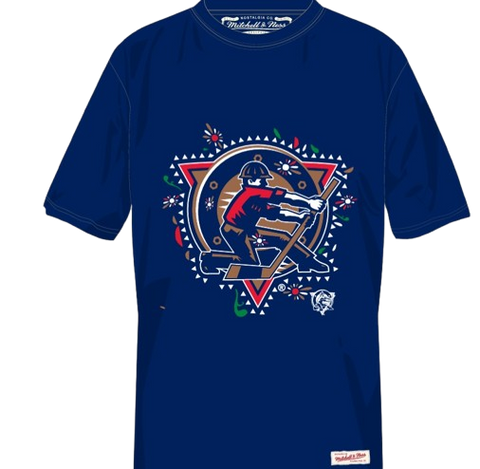 Edmonton Oilers Rigger Logo Day of the Dead tee - Navy