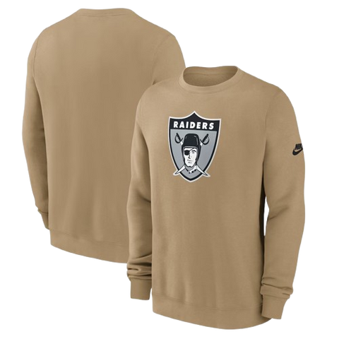 Las Vegas Raiders Nike Pullover Sweatshirt - Tan