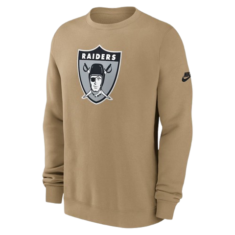 Las Vegas Raiders Nike Pullover Sweatshirt - Tan
