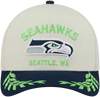 Seattle Seahawks New Era M-Crown 2025 Draft Hat Snapback - Beige