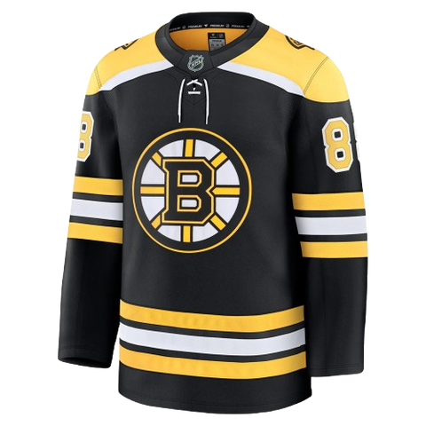 Boston Bruins David Pastrnak Fanatics Premium Jersey Home - Black