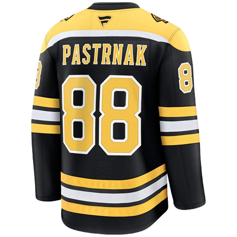 Boston Bruins David Pastrnak Fanatics Premium Jersey Home - Black