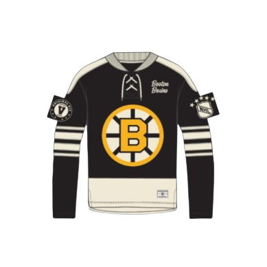 Boston Bruins Lace-Up Crewneck Sweatshirt
