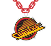 Vancouver Canucks Big Chain Skate Logo - Red