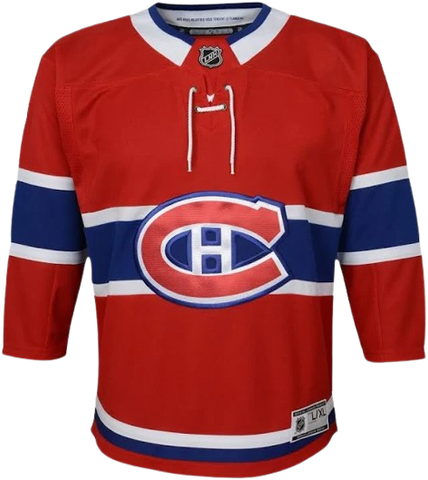 Youth Fit Montreal Canadiens Blank Home Jersey - Red