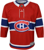 Youth Fit Montreal Canadiens Blank Home Jersey - Red