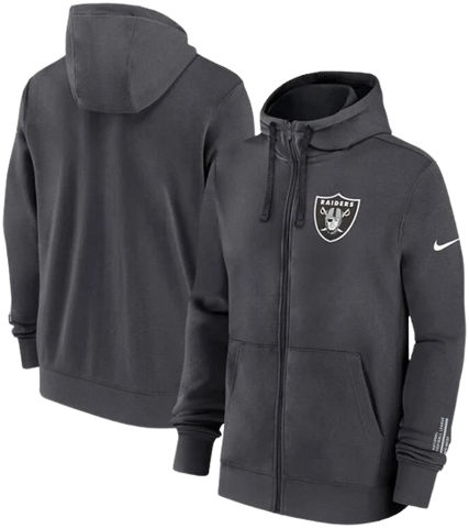 Las Vegas Raiders Nike Primetime Club Full-Zip Hoodie