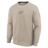 Detroit Red Wings Tri-Blend Crewneck Sweatshirt - Tan
