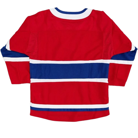 Youth Fit Montreal Canadiens Blank Home Jersey - Red