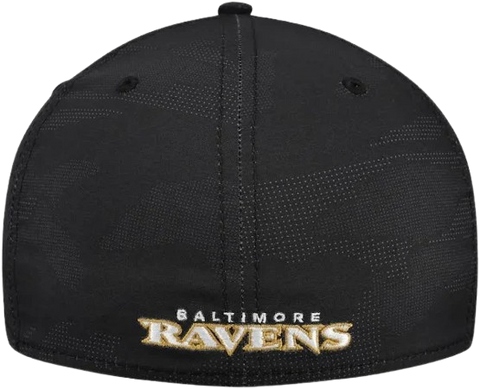 New Era Baltimore Ravens Tonal Camo 39THIRTY Stretch Fit Hat - Black