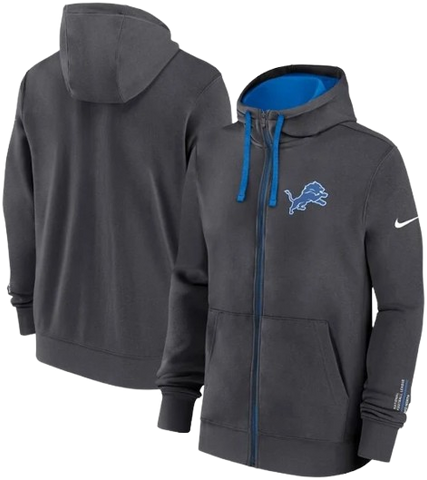 Detroit Lions Nike Primetime Club Full-Zip Hoodie