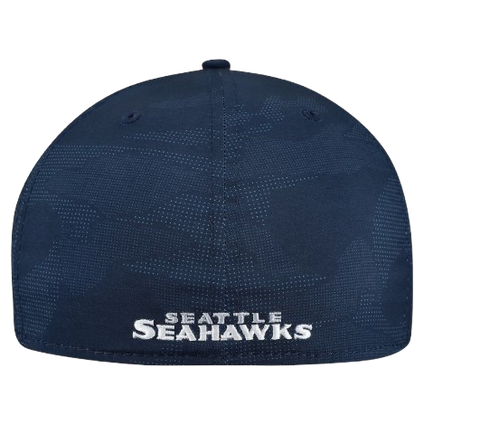 New Era Seattle Seahawks Tonal Camo 39THIRTY Stretch Fit Hat - Navy