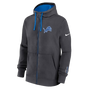 Detroit Lions Nike Primetime Club Full-Zip Hoodie