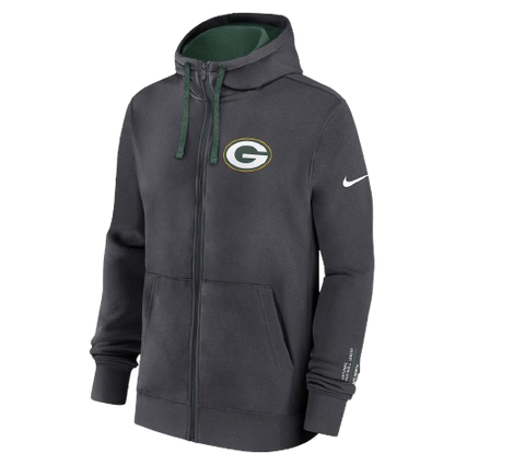 Green Bay Packers Nike Primetime Club Full-Zip Hoodie