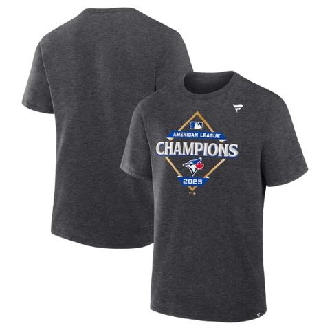 Toronto Blue Jays 2025 American League Champions Locker Room T-Shirt - Charcoal