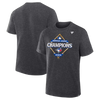 Toronto Blue Jays 2025 American League Champions Locker Room T-Shirt - Charcoal