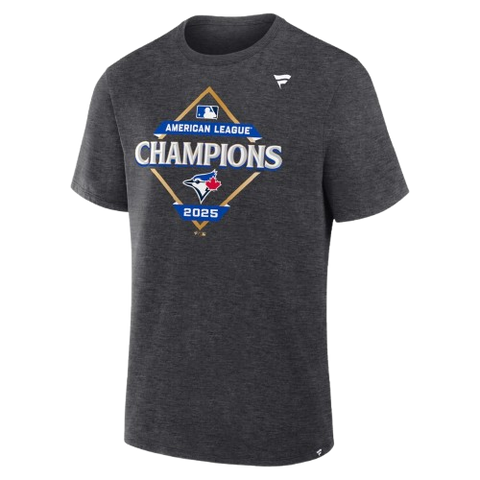 Toronto Blue Jays 2025 American League Champions Locker Room T-Shirt - Charcoal