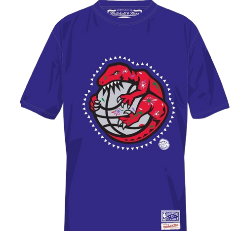 Toronto Raptors Logo Day of the Dead tee - Purple