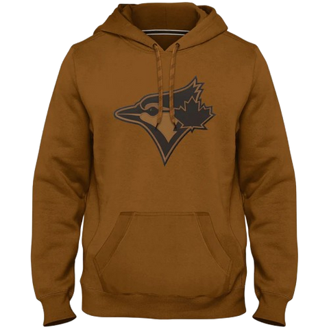 Toronto Blue Jays Bird Head Twill Logo Hoodie - Dune